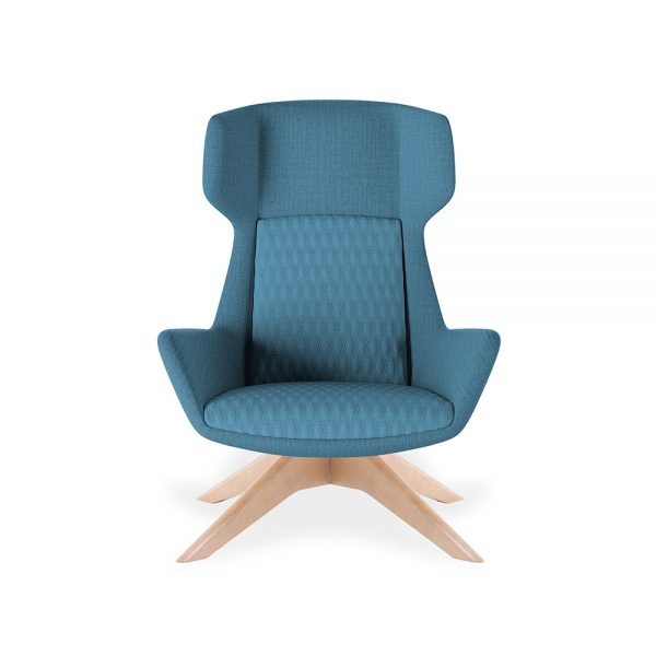 Aquila One Wood High Back Lounge